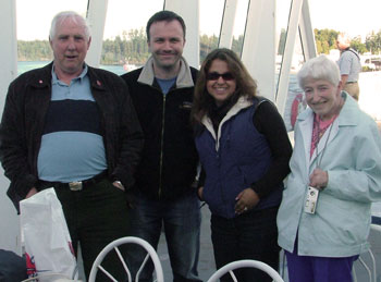 Derek and Patricia, the first of our group to depart