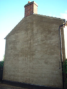 The roadside gable end