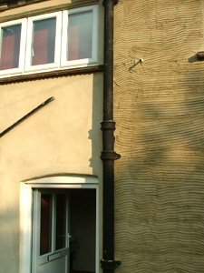 The front with first coat