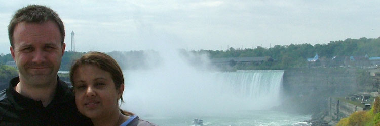 Nadia and I at Niagara Falls in Canada