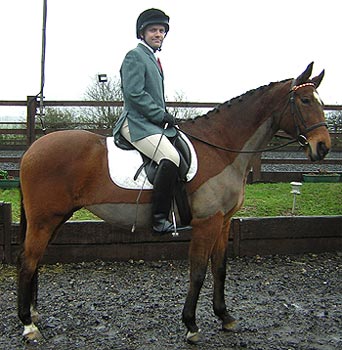 Me looking a prat in Tweed before the test