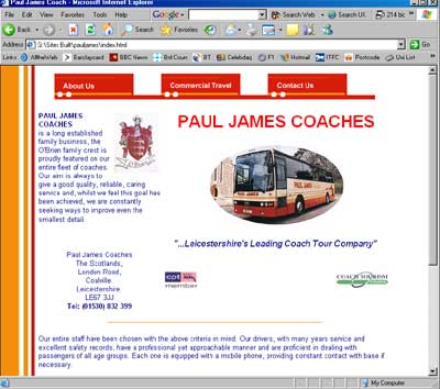 Paul James coaches screenshot