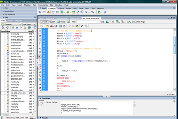 PHP development in Dreamweaver
