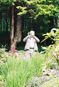 Barry outside Ballindalloch Castle