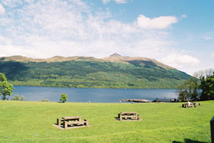 Loch Lomond gardens in Tarbet