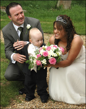 Nadia and I with Alex, our Page Boy