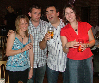 (L-R) Sally, Paul, Simon and Kelly