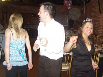 Our dancing is so bad, Sally is running away!